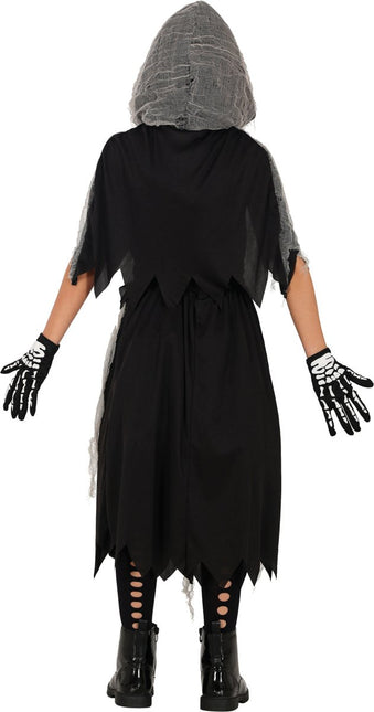 Halloween Jurk Meisje Skelet Reaper van Fiestas Guirca koop je bij Partywinkel