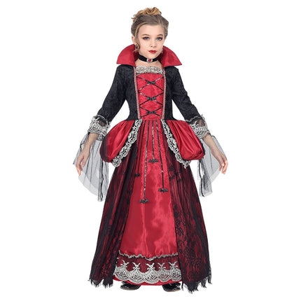 Halloween Jurk Meisje Vampier 3 delig van Widmann koop je bij Partywinkel