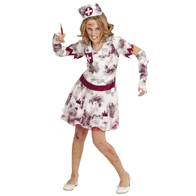 Halloween Jurk Meisje Verpleegster Zombie van Widmann koop je bij Partywinkel