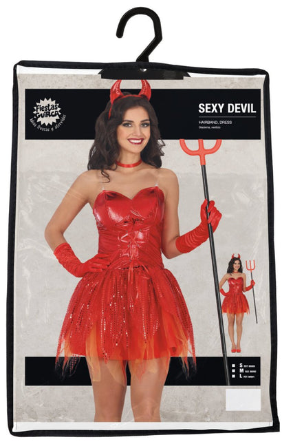 Halloween Jurk Rood Dames Sexy Duivel van Fiestas Guirca koop je bij Partywinkel