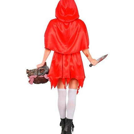 Halloween Jurk Rood Dames Zombie Roodkapje van Widmann koop je bij Partywinkel