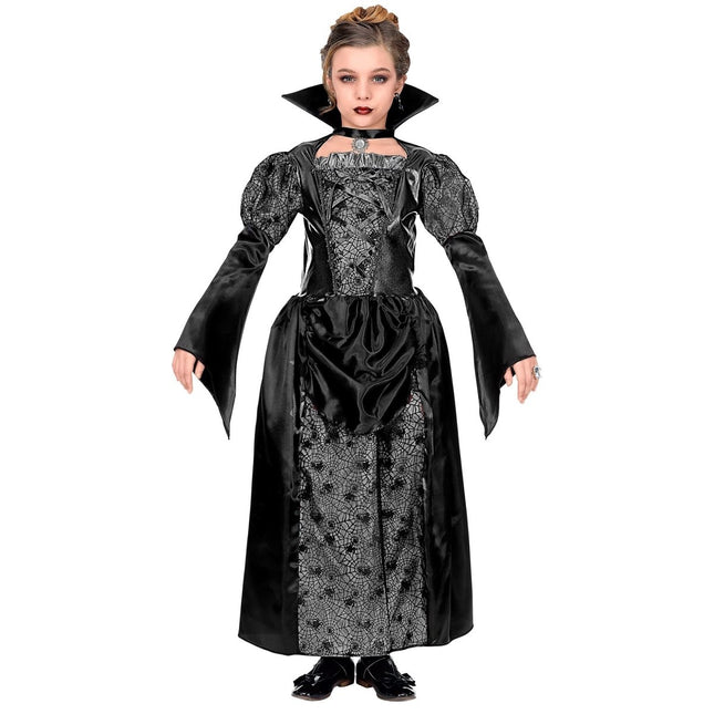Halloween Jurk Zwart Meisje Vampier van Widmann koop je bij Partywinkel