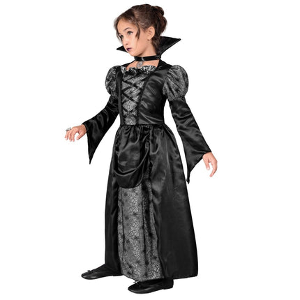 Halloween Jurk Zwart Meisje Vampier van Widmann koop je bij Partywinkel
