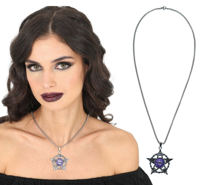 Halloween Ketting Demonenoog 5cm van Fiestas Guirca koop je bij Partywinkel