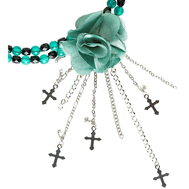 Halloween Ketting Groen Met Roos van Widmann koop je bij Partywinkel