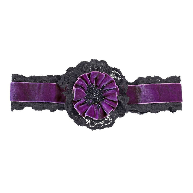 Halloween Ketting Paars Bloem van Widmann koop je bij Partywinkel