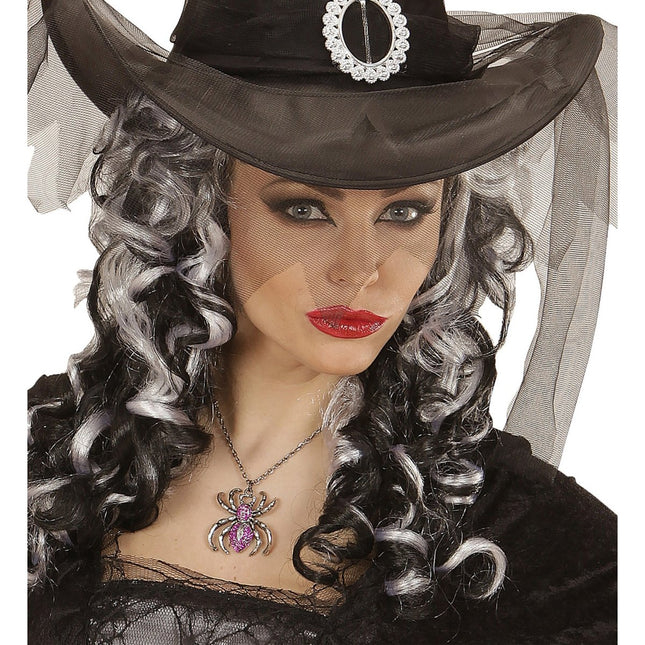 Halloween Ketting Paars Spin van Widmann koop je bij Partywinkel