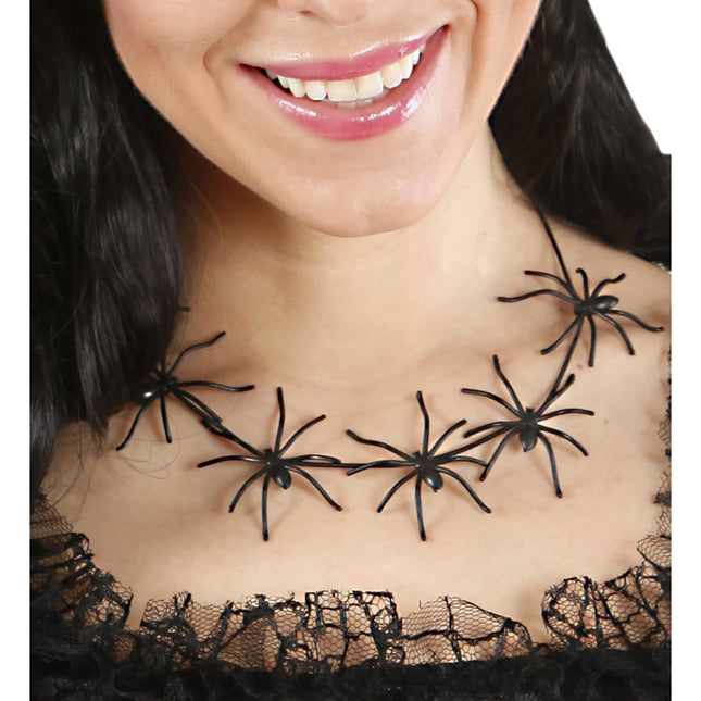 Halloween Ketting Spinnen 60cm van Widmann koop je bij Partywinkel