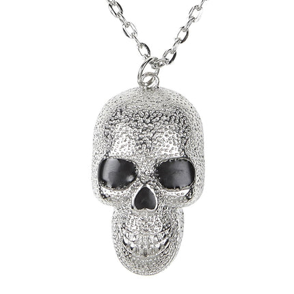 Halloween Ketting Zilver Doodshoofd van Widmann koop je bij Partywinkel