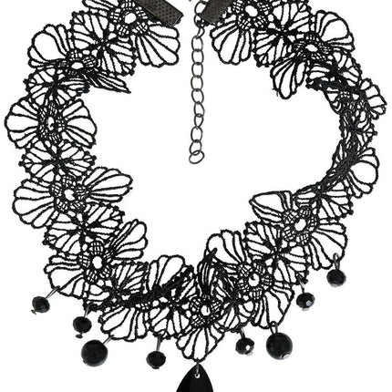 Halloween Ketting Zwart Choker Steen van Fiestas Guirca koop je bij Partywinkel