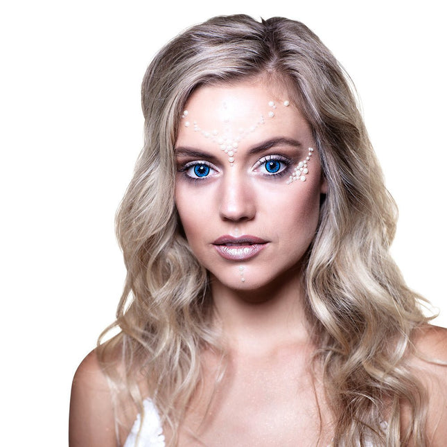 Halloween Kleurlenzen Lichtblauw van Boland koop je bij Partywinkel