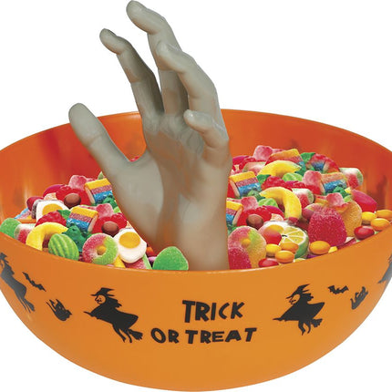 Halloween Kom Met Hand 25cm van Fiestas Guirca koop je bij Partywinkel
