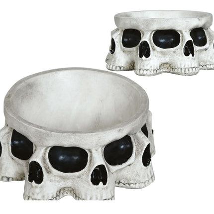 Halloween Kom Schedels 16cm van Fiestas Guirca koop je bij Partywinkel