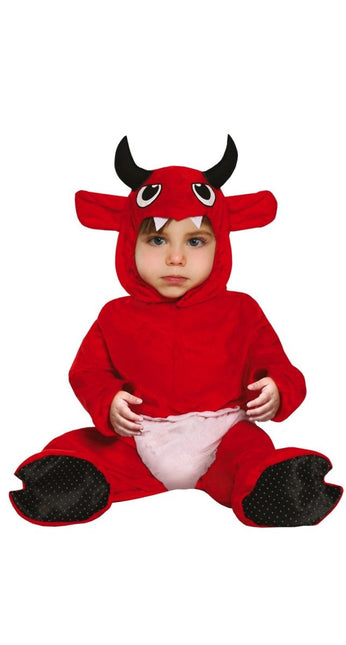 Halloween Kostuum Baby Rood van Fiestas Guirca koop je bij Partywinkel