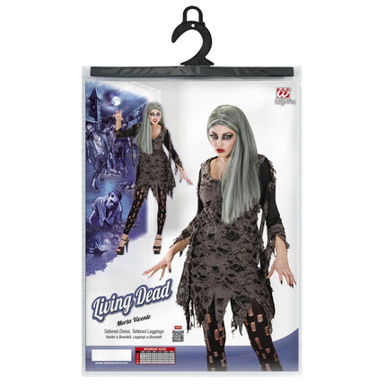 Halloween Kostuum Dames Zombie 2 delig van Widmann koop je bij Partywinkel