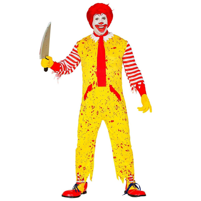 Halloween Kostuum Geel Heren Clown van Widmann koop je bij Partywinkel