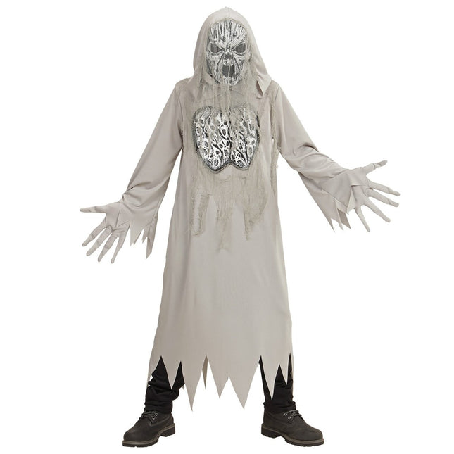 Halloween Kostuum Grijs Kind Geest van Widmann koop je bij Partywinkel