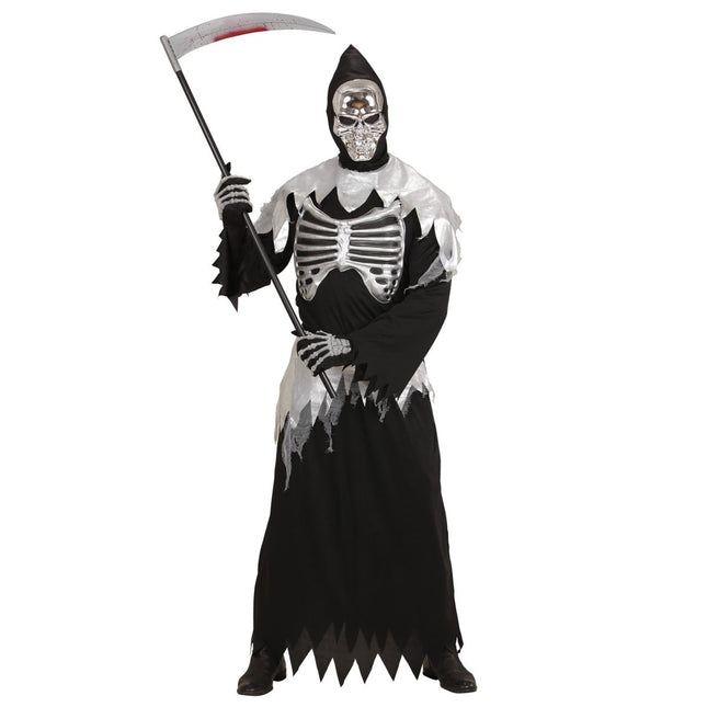 Halloween Kostuum Heren Magere Hein 3 delig van Widmann koop je bij Partywinkel