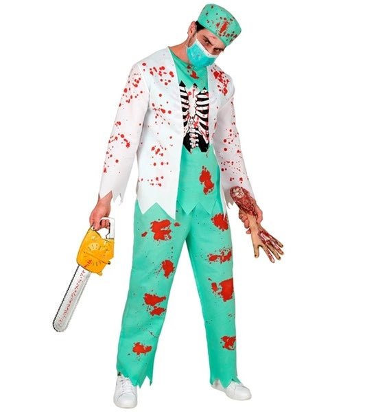 Halloween Kostuum Heren Zombie Dokter Bloed van Widmann koop je bij Partywinkel