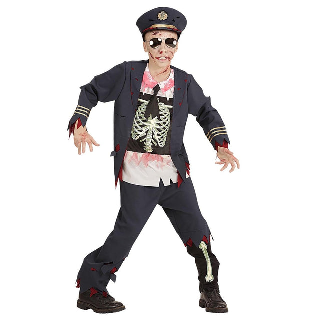 Halloween Kostuum Jongen Politie Zombie van Widmann koop je bij Partywinkel
