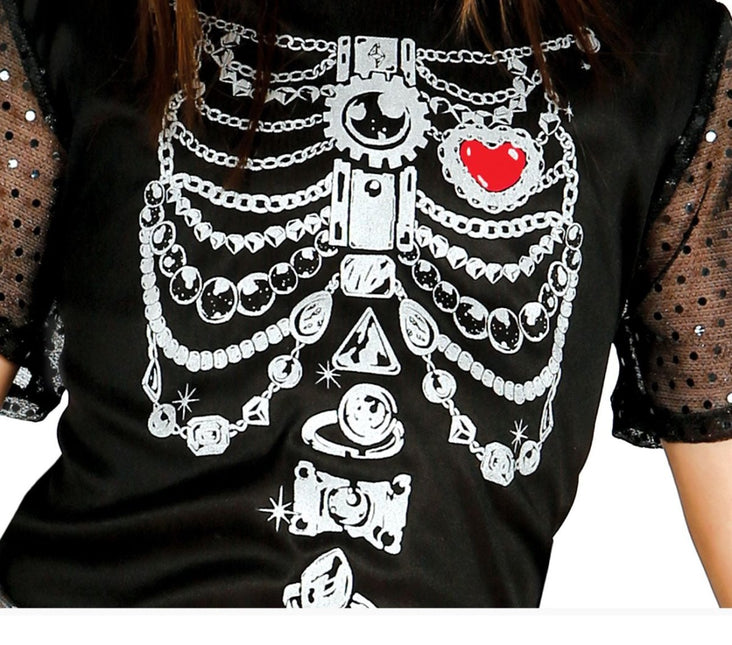 Halloween Kostuum Kind Jurkje Skelet Diamant van Fiestas Guirca koop je bij Partywinkel