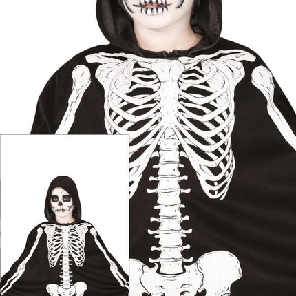 Halloween Kostuum Kind Skelet Poncho van Fiestas Guirca koop je bij Partywinkel