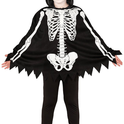 Halloween Kostuum Kind Skelet Poncho van Fiestas Guirca koop je bij Partywinkel