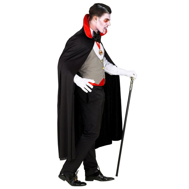 Halloween Kostuum Rood Zwart Heren Vampier van Widmann koop je bij Partywinkel