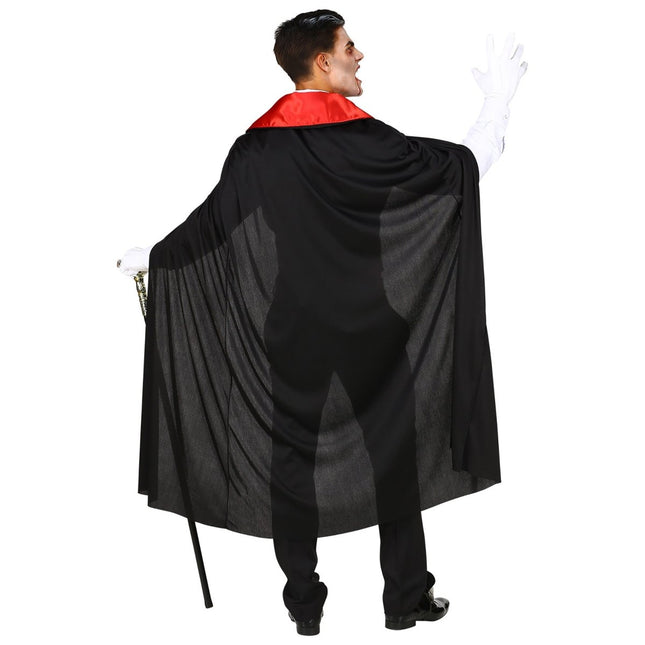 Halloween Kostuum Rood Zwart Heren Vampier van Widmann koop je bij Partywinkel