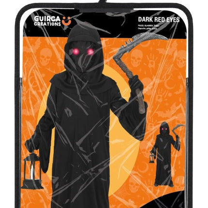 Halloween Kostuum Zwart Kind Donkerrode Ogen van Fiestas Guirca koop je bij Partywinkel