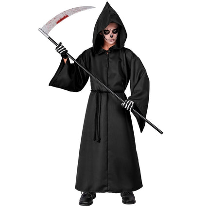 Halloween Kostuum Zwart Kind Magere Hein van Widmann koop je bij Partywinkel