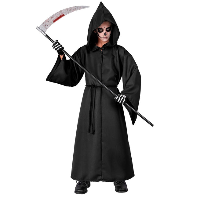 Halloween Kostuum Zwart Kind Magere Hein van Widmann koop je bij Partywinkel