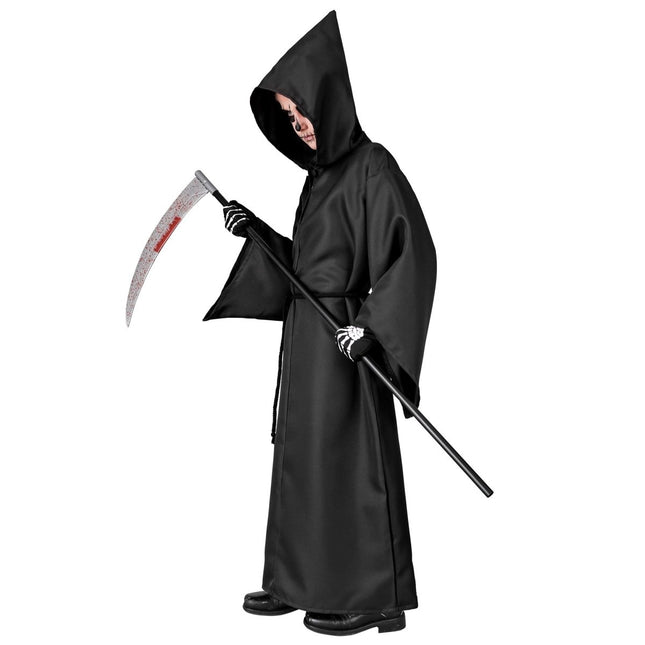 Halloween Kostuum Zwart Kind Magere Hein van Widmann koop je bij Partywinkel