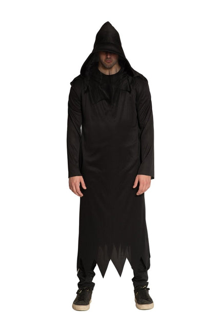 Halloween Kostuum Zwart Magere Hein van Partychimp koop je bij Partywinkel