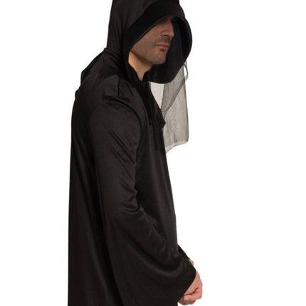 Halloween Kostuum Zwart Magere Hein van Partychimp koop je bij Partywinkel