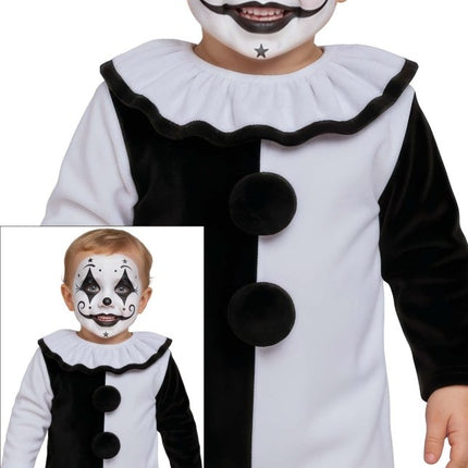 Halloween Kostuum Zwart Wit Baby Clown van Fiestas Guirca koop je bij Partywinkel