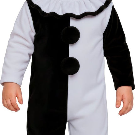 Halloween Kostuum Zwart Wit Baby Clown van Fiestas Guirca koop je bij Partywinkel