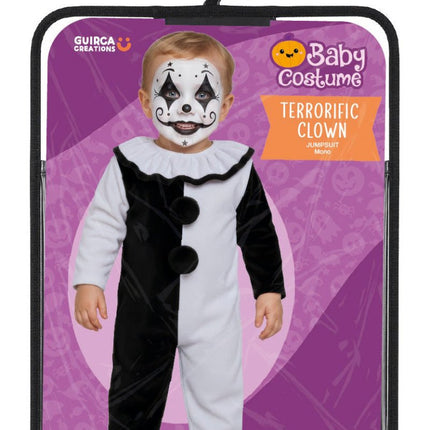 Halloween Kostuum Zwart Wit Baby Clown van Fiestas Guirca koop je bij Partywinkel
