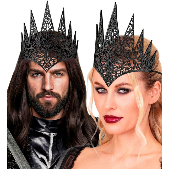 Halloween Kroon Zwart van Widmann koop je bij Partywinkel
