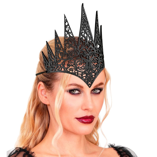Halloween Kroon Zwart van Widmann koop je bij Partywinkel