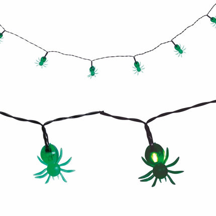 Halloween Led Lampjes Spinnen 1,55m van Fiestas Guirca koop je bij Partywinkel