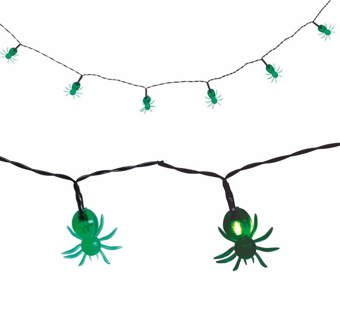 Halloween Led Lampjes Spinnen 1,55m van Fiestas Guirca koop je bij Partywinkel