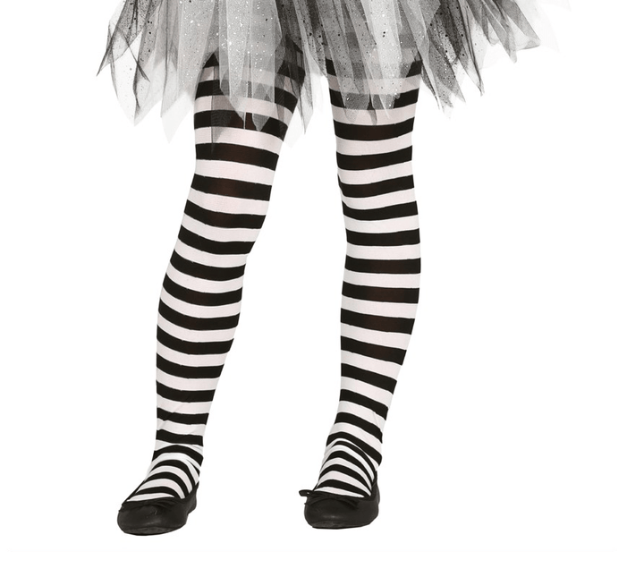 Halloween Maillot Kind Zwart Wit Gestreept van Fiestas Guirca koop je bij Partywinkel