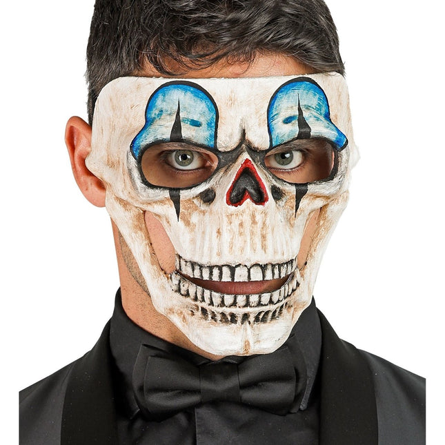 Halloween Masker Blauw Schedel van Widmann koop je bij Partywinkel