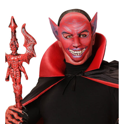 Halloween Masker Bordeaux Rood Duivel van Widmann koop je bij Partywinkel