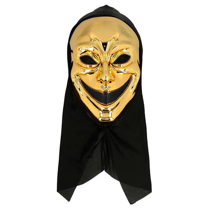 Halloween Masker Goud Killer van Boland koop je bij Partywinkel