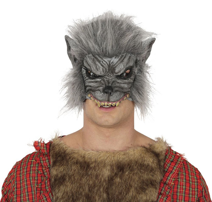 Halloween Masker Grijs Weerwolf van Fiestas Guirca koop je bij Partywinkel