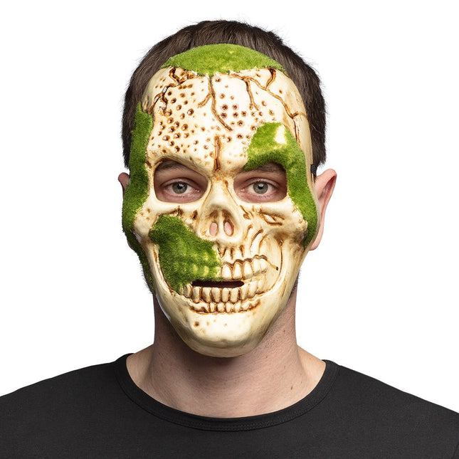 Halloween Masker Groen Schedel van Boland koop je bij Partywinkel