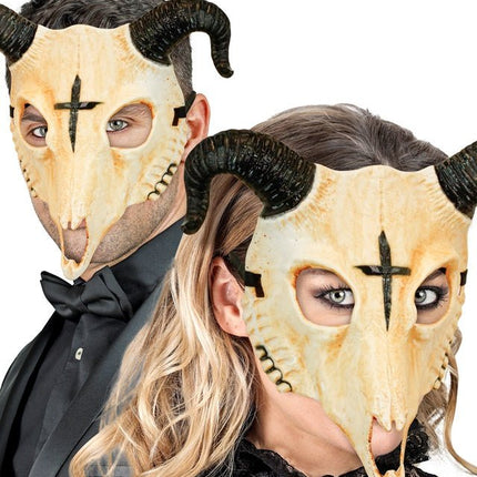 Halloween Masker Ram Kruis van Widmann koop je bij Partywinkel