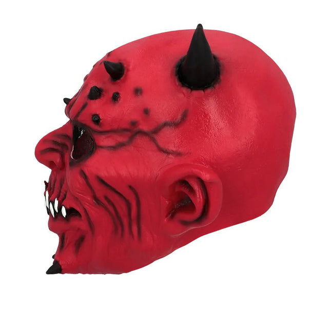 Halloween Masker Rood Creepy Duivel van Boland koop je bij Partywinkel